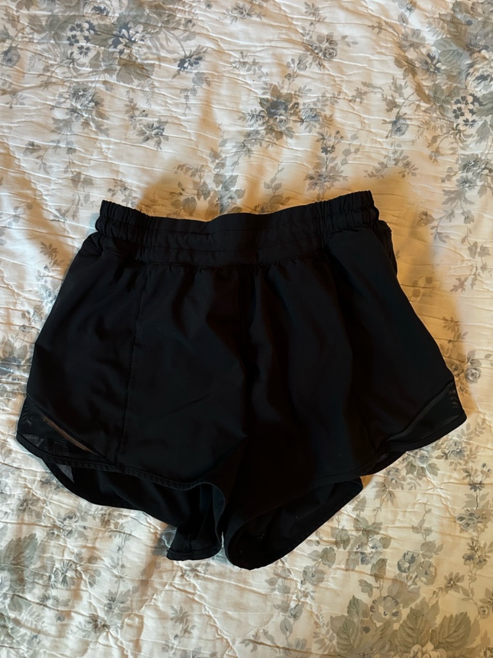 Women's Black Lululemon Athletic Running Shorts